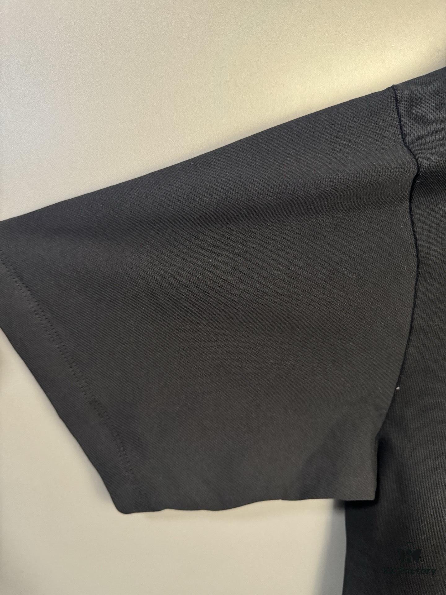 High-End Maison Margiela 2024 Inverted Logo Embroidered Short Sleeve T-Shirt