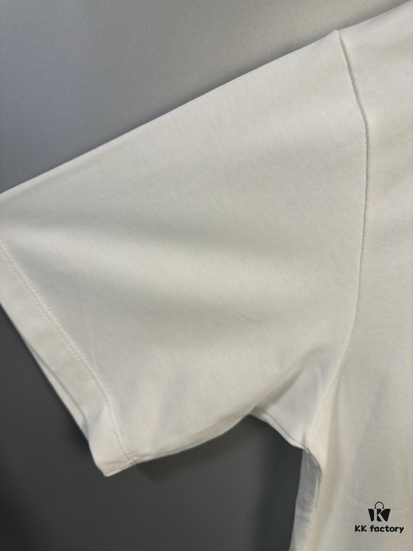 High-End Maison Margiela 2024 Inverted Logo Embroidered Short-Sleeve T-Shirt