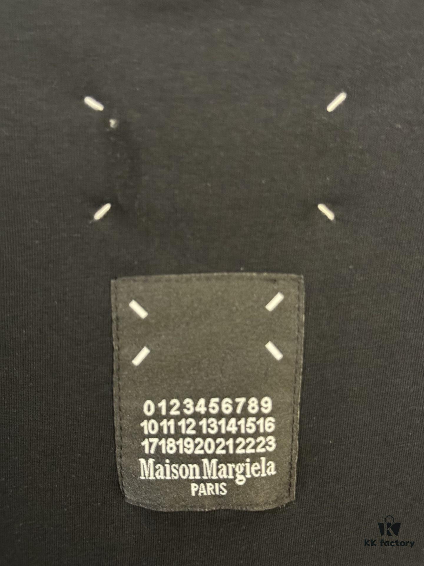 High-End Version Maison Margiela 2024 Irregular Tape Number Calendar Short-Sleeve T-Shirt