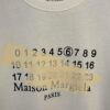 High-Version Maison Margiela Irregular Tape Number Calendar Short-Sleeve T-Shirt 2024