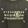 High-End Maison Margiela 2024 Four-Corner Numeric Front and Back Short Sleeve T-Shirt