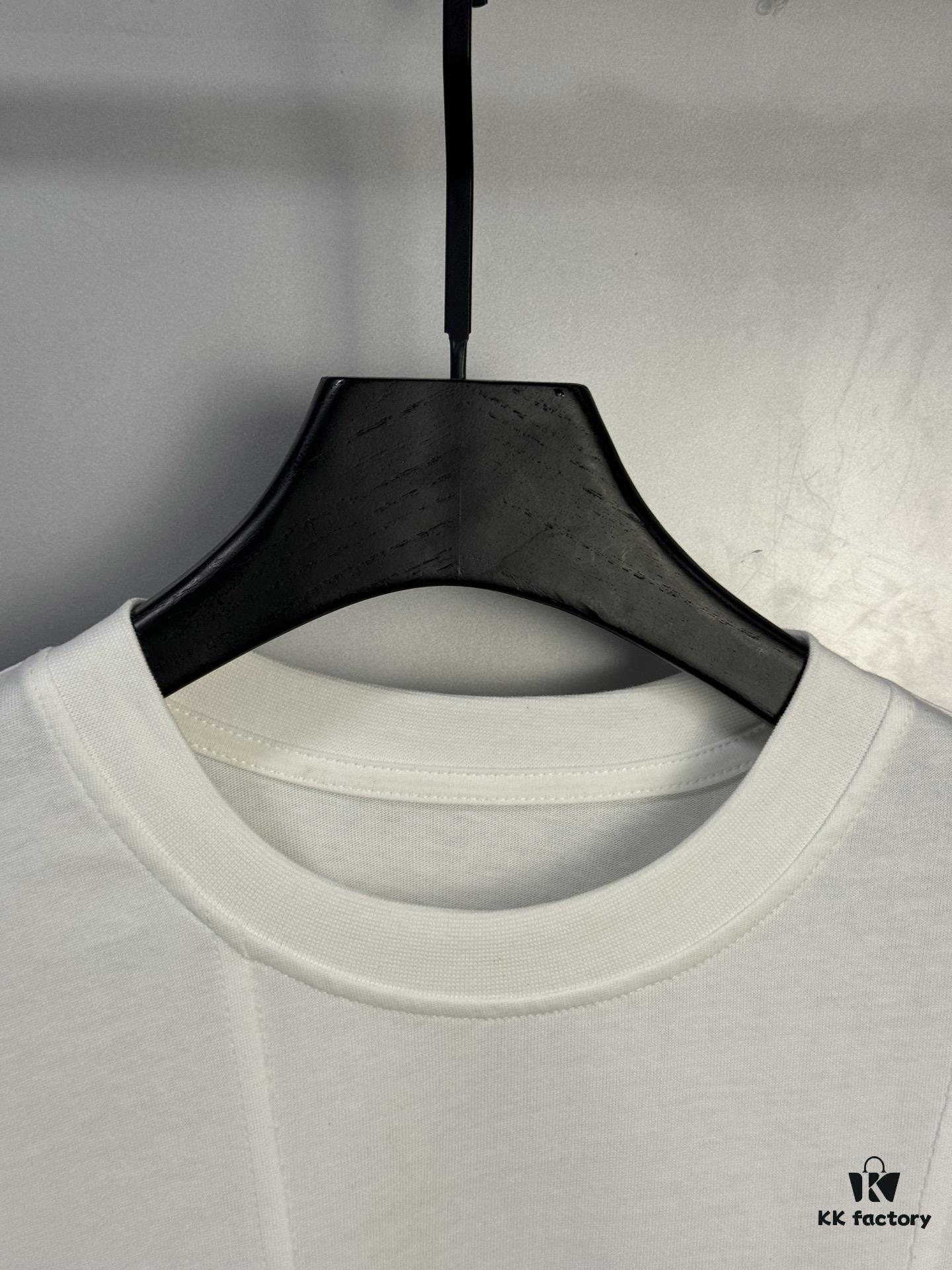 High-End Maison Margiela 2024 Irregular Patchwork Letter Short-Sleeve T-Shirt