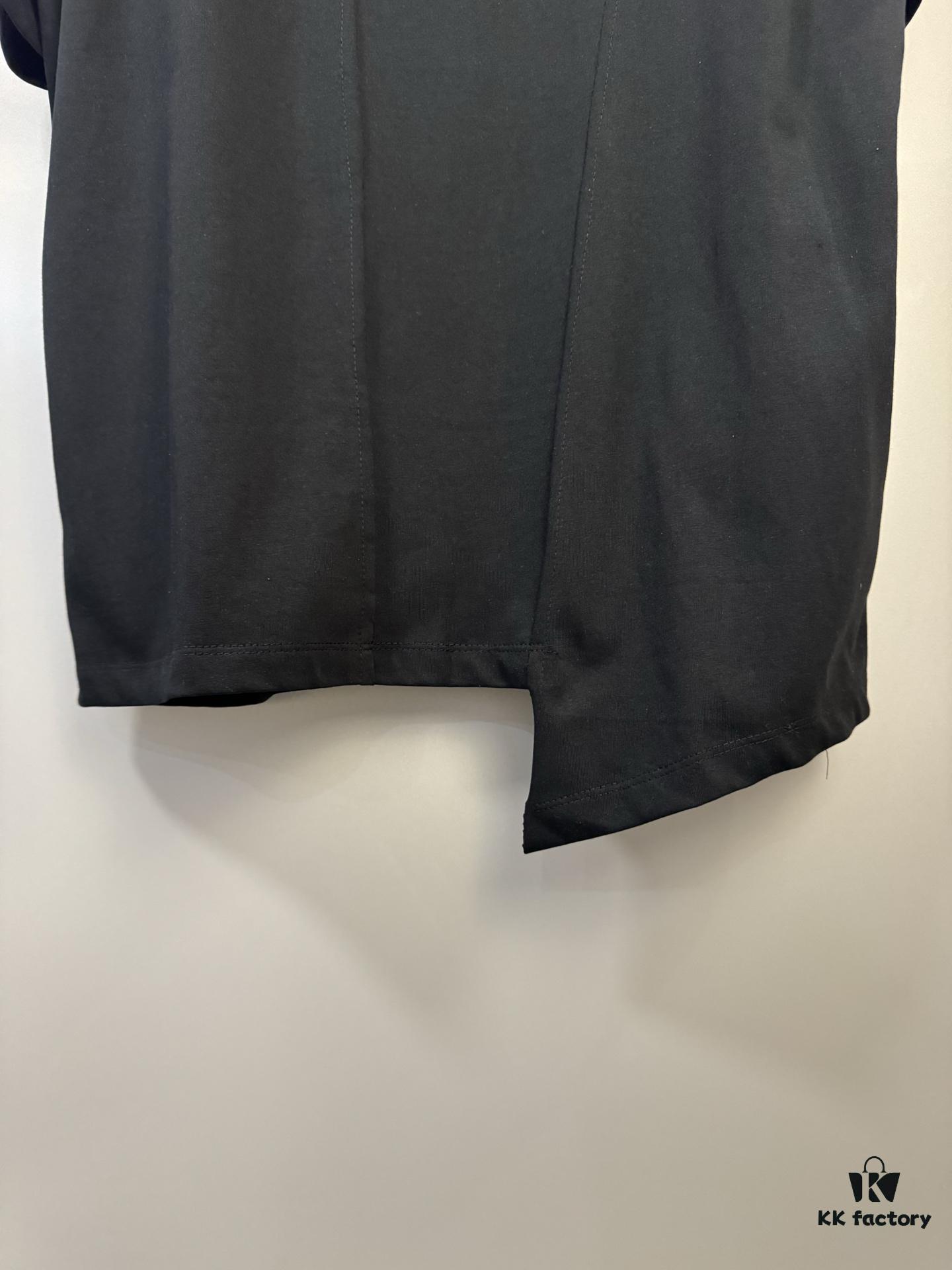 High-End Maison Margiela 2024 Irregular Patchwork Letter Short Sleeve T-Shirt