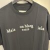 High-End Maison Margiela 2024 Irregular Patchwork Letter Short-Sleeve T-Shirt