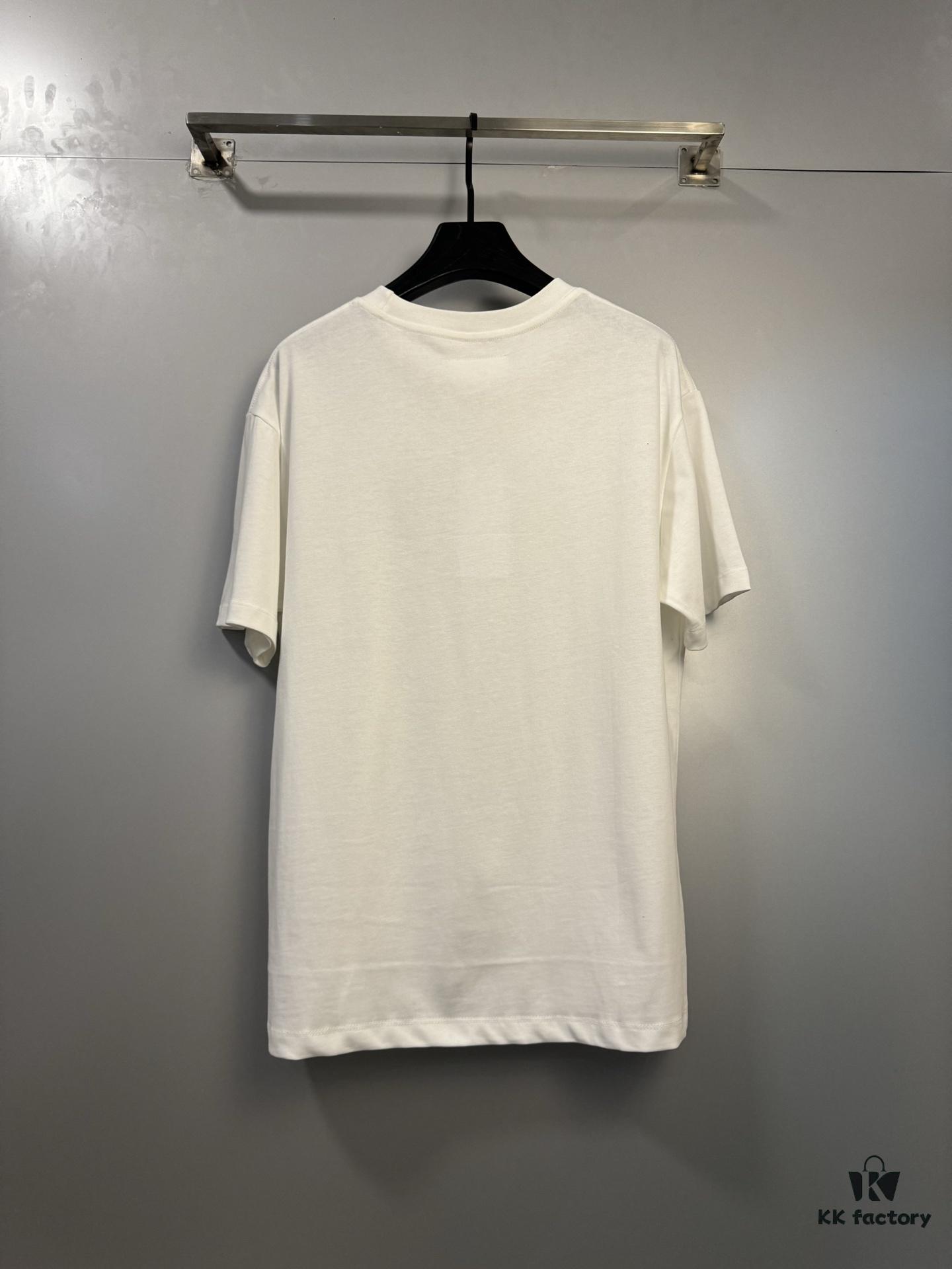 High-End Maison Margiela Embroidered Chest and Back Calendar Loop 6 Short Sleeve T-Shirt