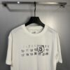 High-End Maison Margiela Embroidered Chest and Back Calendar Loop 6 Short Sleeve T-Shirt