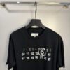 High-End Maison Margiela Embroidered Chest and Back Calendar Loop 6 Short Sleeve T-Shirt