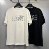 High-End Maison Margiela Embroidered Chest and Back Calendar Loop 6 Short Sleeve T-Shirt