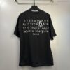 High-End Maison Margiela Embroidered Chest and Back Calendar Loop 6 Short Sleeve T-Shirt