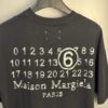 High-End Maison Margiela Embroidered Chest and Back Calendar Loop 6 Short Sleeve T-Shirt