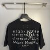 High-End Maison Margiela Embroidered Chest and Back Calendar Loop 6 Short Sleeve T-Shirt