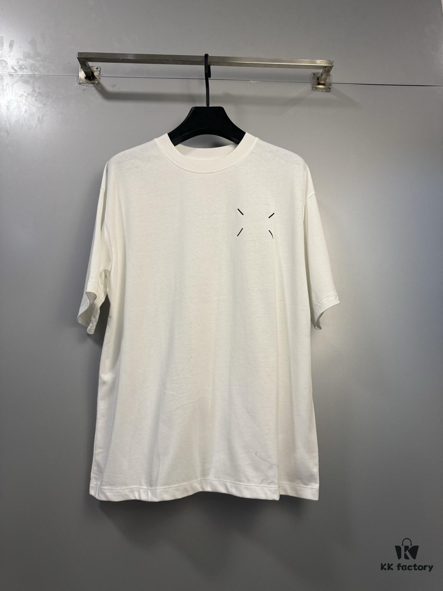 High-End Maison Margiela Embroidered Chest and Calendar Loop 6 Short Sleeve T-Shirt