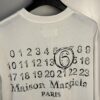 High-End Maison Margiela Embroidered Chest and Calendar Loop 6 Short Sleeve T-Shirt