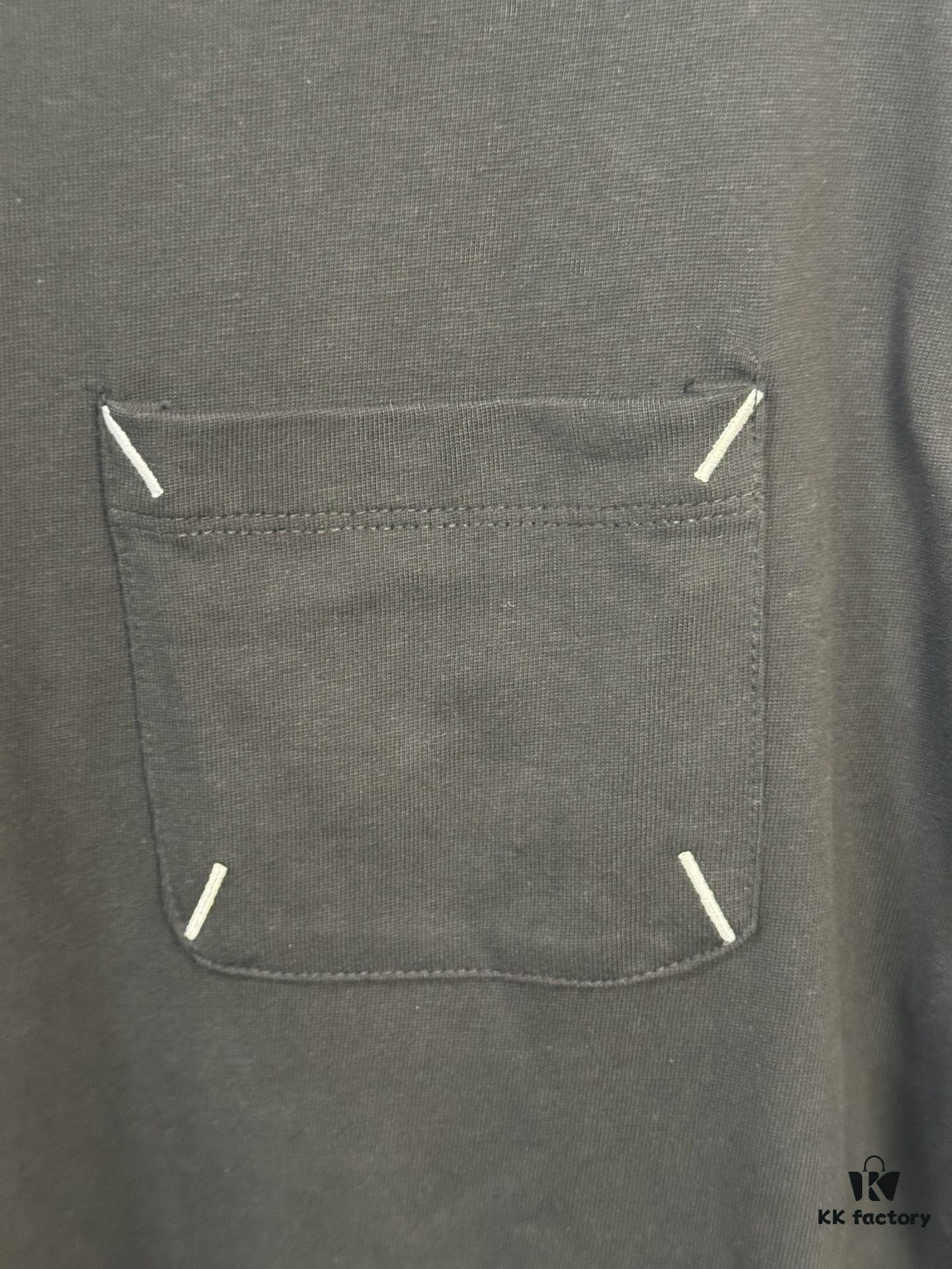 High-End Maison Margiela Embroidered Minimalist Pocket T-Shirt