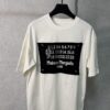 High-End Maison Margiela 2024 Embroidered Number Patch Calendar Short Sleeve T-Shirt