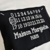 High-End Version Maison Margiela 2024 Appliquéd Number Calendar Embroidered Short Sleeve T-Shirt