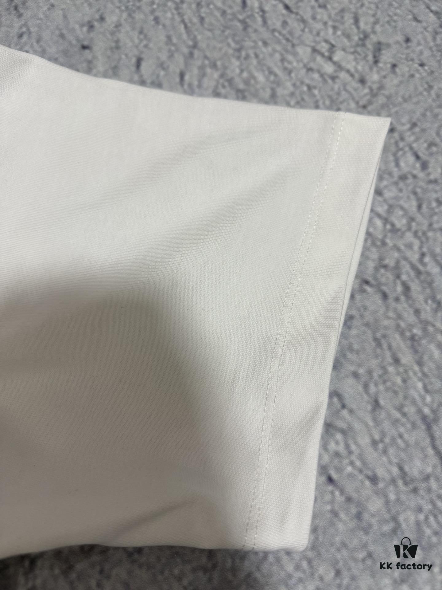 High-End Version Maison Margiela 2024 Appliquéd Number Calendar Embroidered Short Sleeve T-Shirt