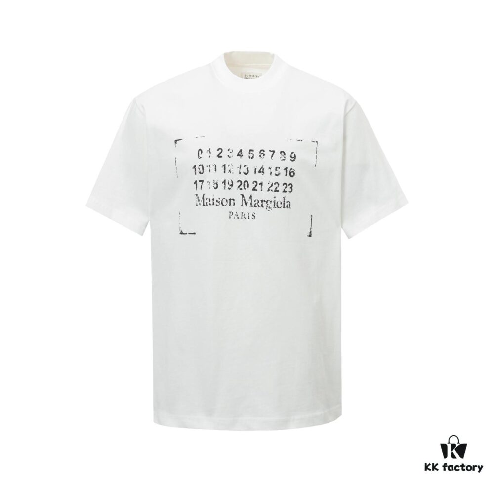 Maison Margiela Spring/Summer 2025 Letter Print Logo T-Shirt Unisex Short Sleeve
