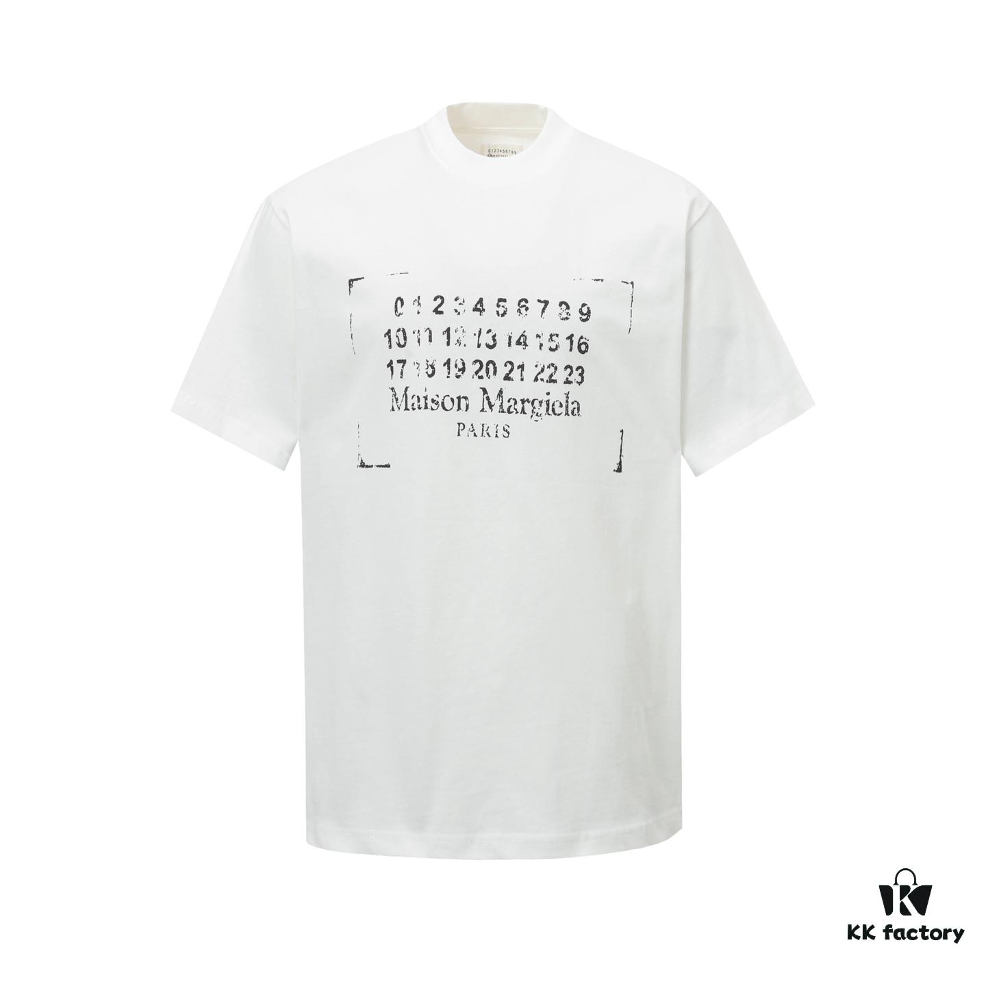 Maison Margiela Spring/Summer 2025 Letter Print Logo T-Shirt Unisex Short Sleeve