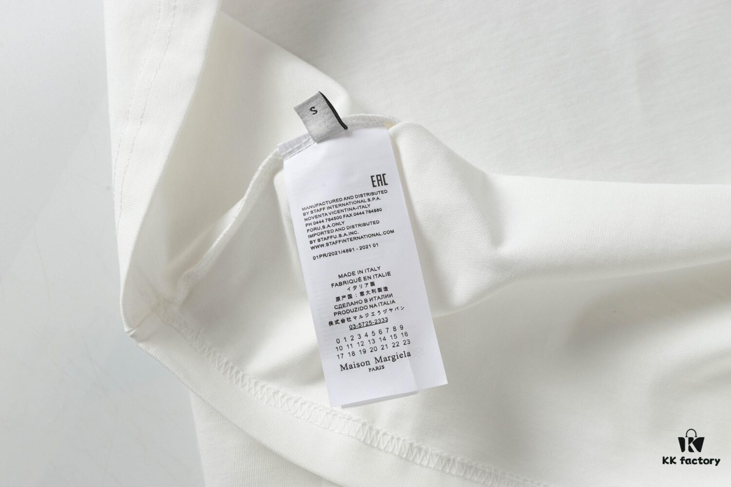 Maison Margiela Spring/Summer 2025 Letter Print Logo T-Shirt Unisex Short Sleeve