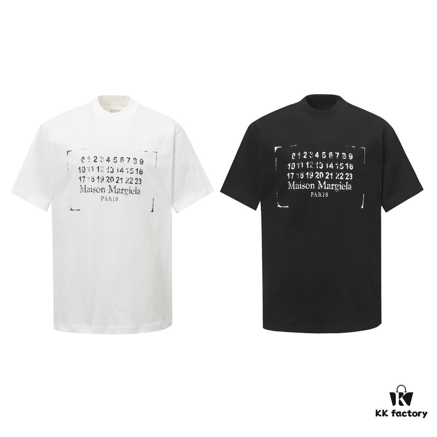 Maison Margiela Spring/Summer 2025 Letter Print Logo T-Shirt Unisex Short Sleeve