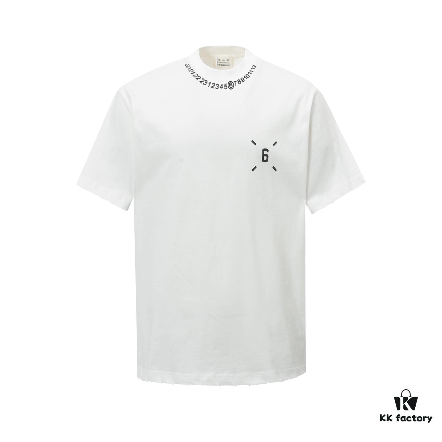 MM6 Maison Margiela 25SS Printed Logo Round Neck Short Sleeve T-Shirt