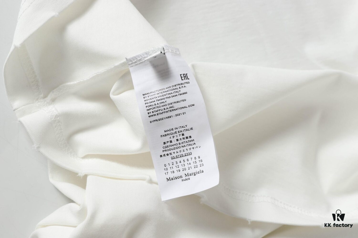 MM6 Maison Margiela 25SS Printed Logo Round Neck Short Sleeve T-Shirt