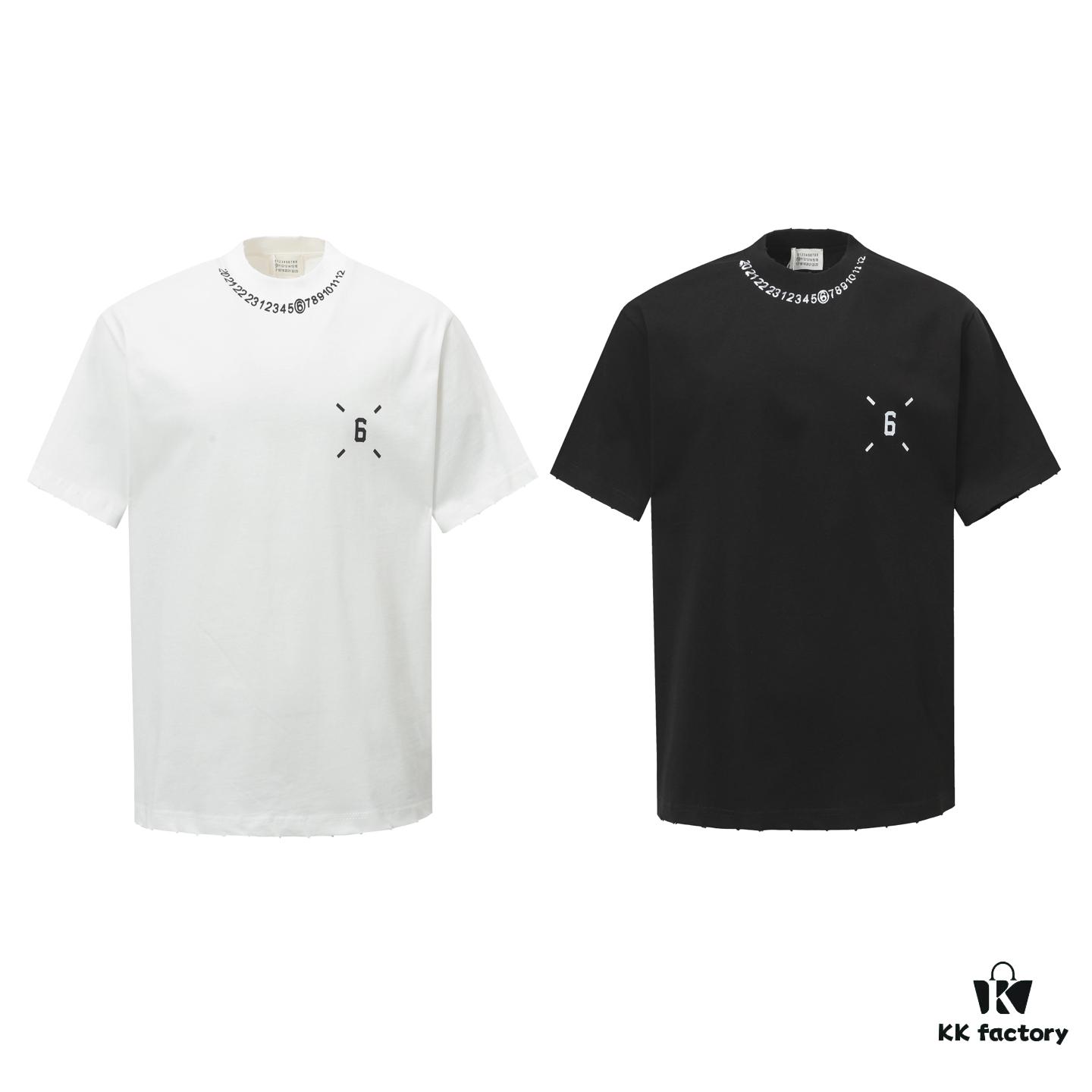 MM6 Maison Margiela 25SS Printed Logo Round Neck Short Sleeve T-Shirt