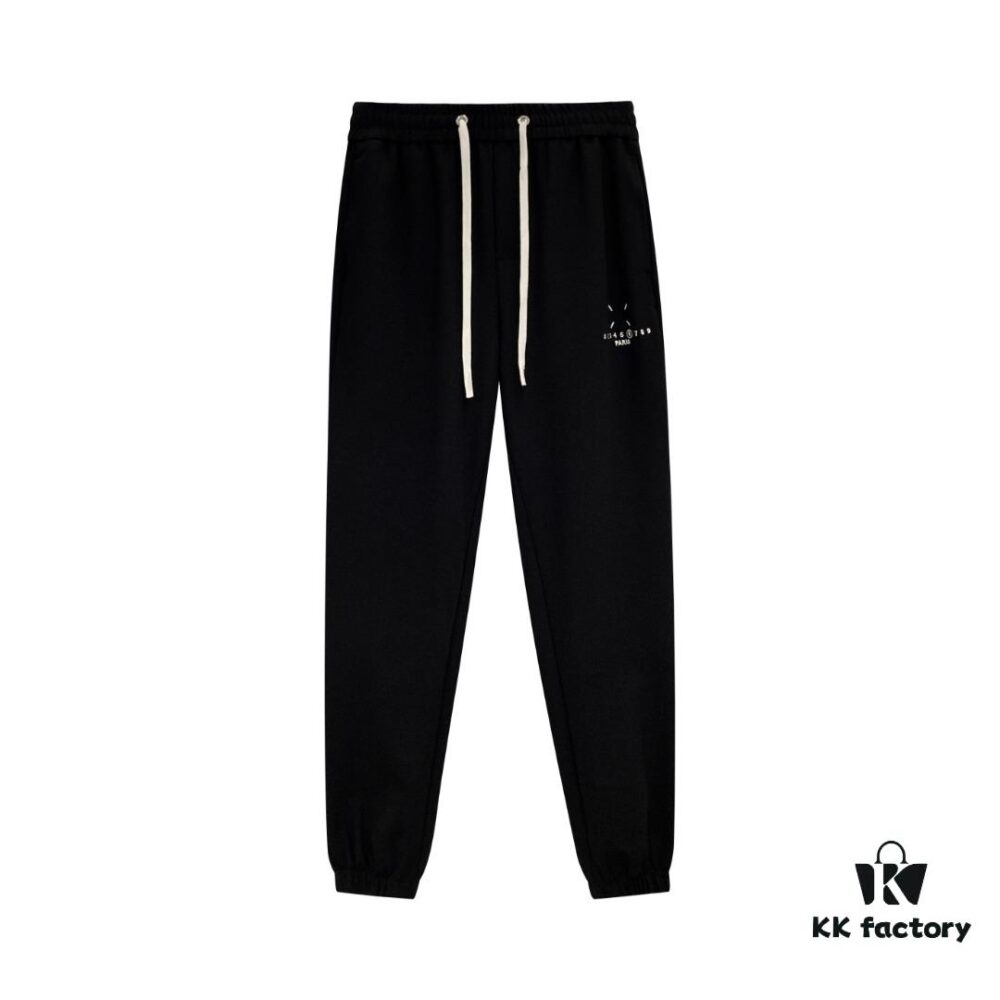 Maison Margiela 24FW Spring and Autumn New Classic Number Logo Pocket Four-Point Embroidered Cuffed Casual Pants Unisex