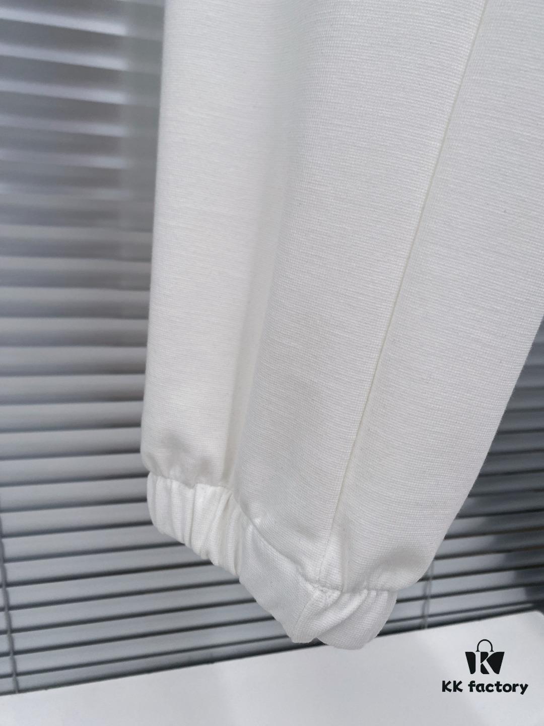 Maison Margiela 24FW Spring Autumn New Classic Number Logo Patch Pocket Four-Thread Embroidery Cuffed Casual Pants Unisex Couple Style, Simple and Low-Key