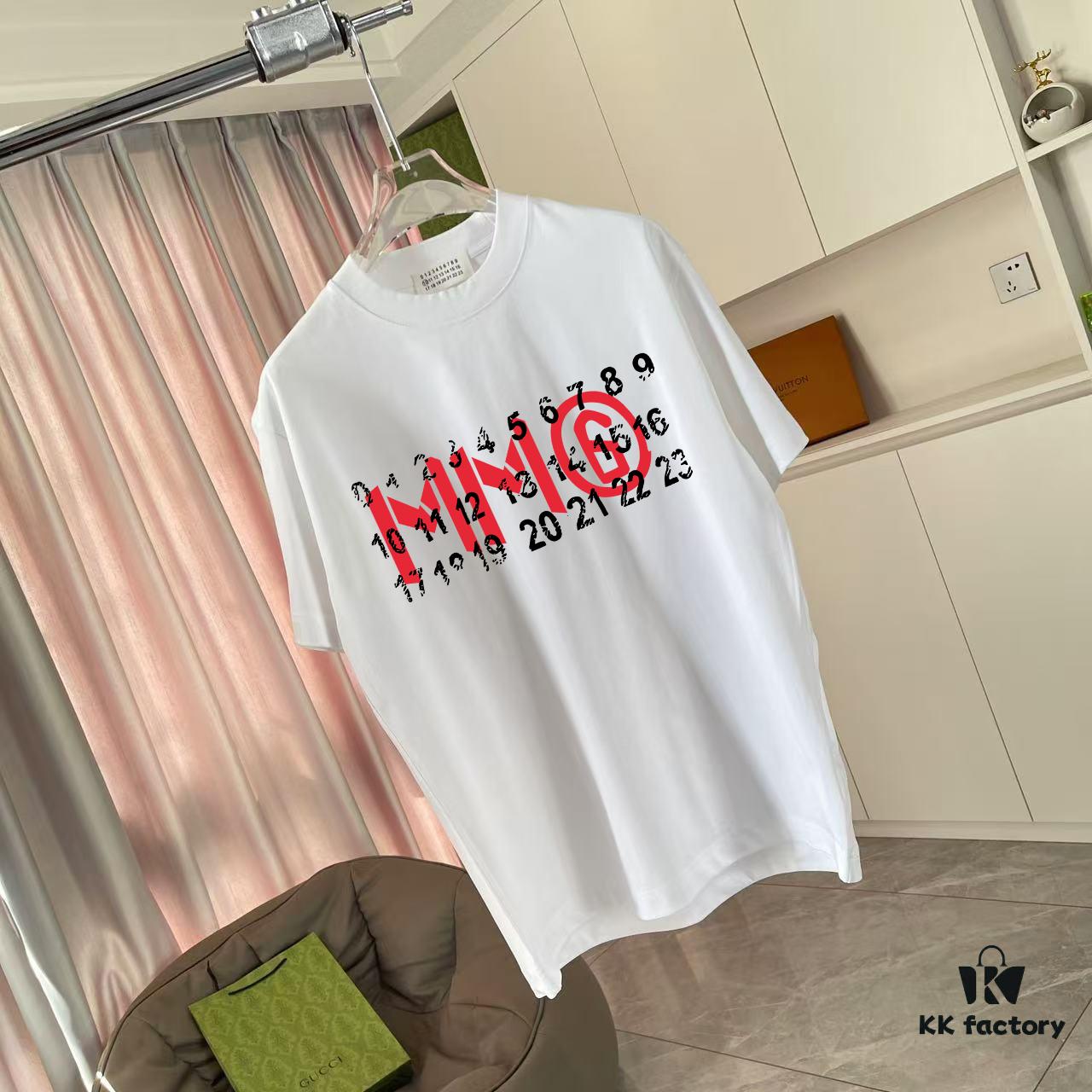 MM6 Maison Margiela 2025 Summer New Arrival Statement Logo Print Custom 300g Fabric Short Sleeve T-Shirt Unisex