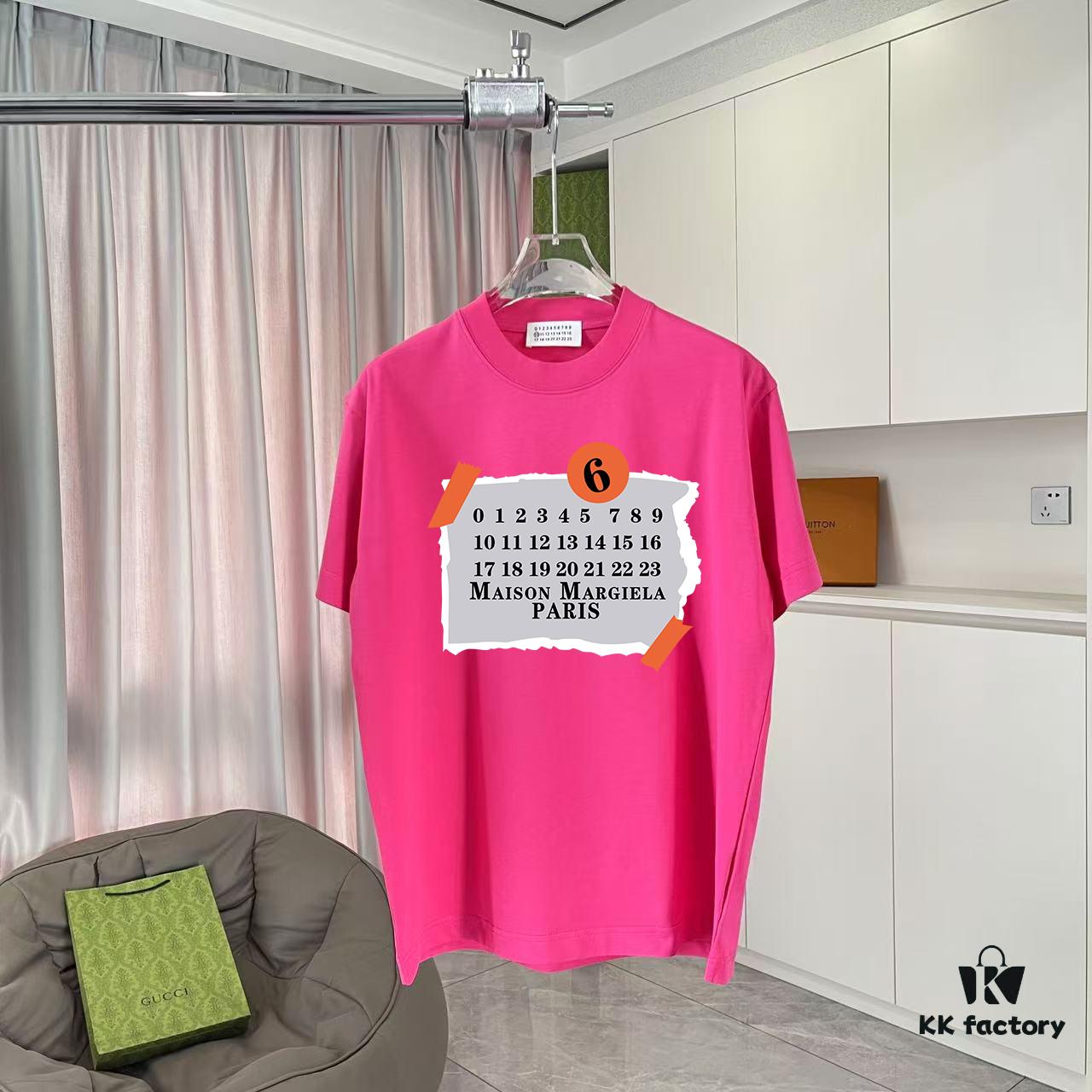 MM6 Maison Margiela 2025 Summer New Arrival Statement Logo Print Custom 300g Fabric Short Sleeve T-Shirt Unisex