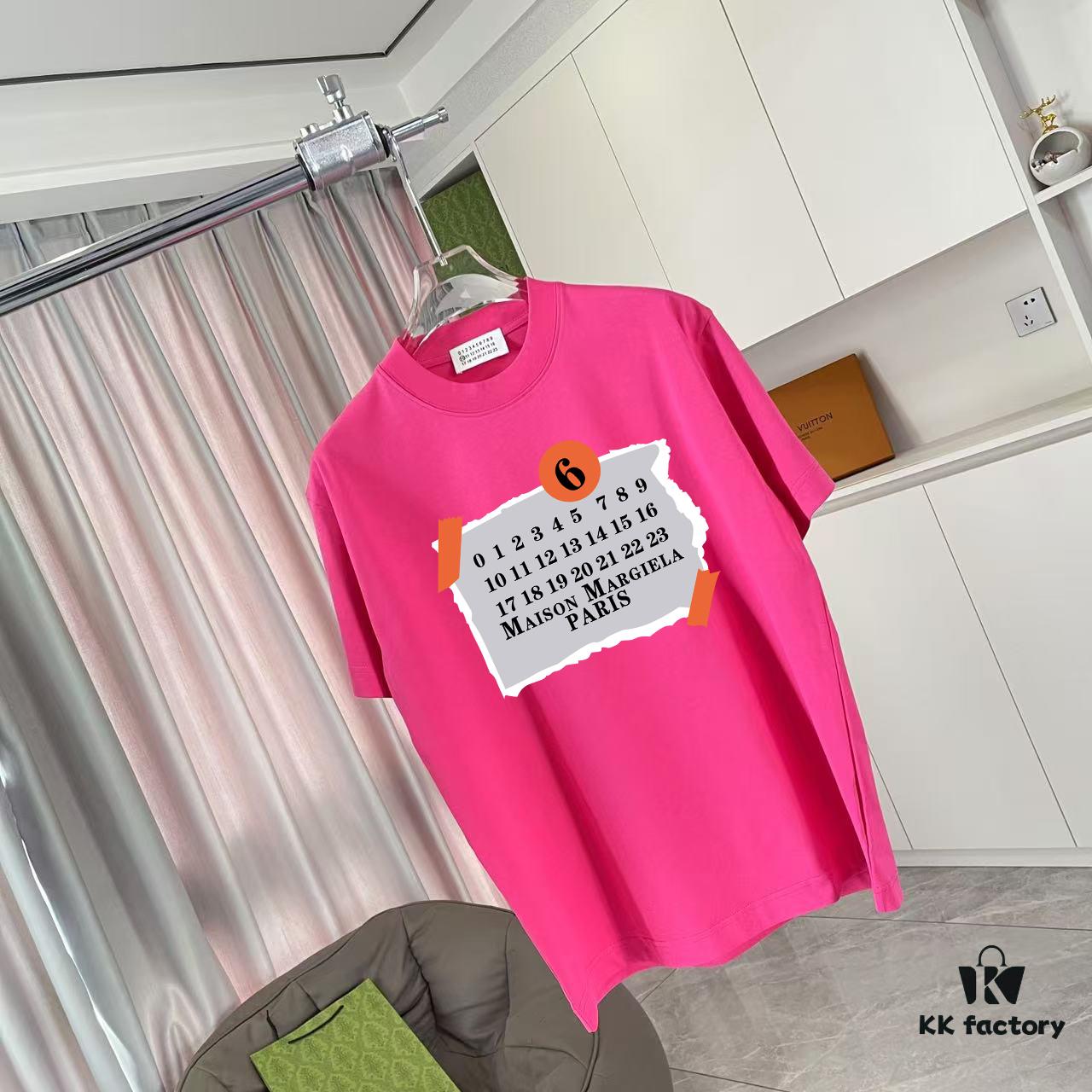 MM6 Maison Margiela 2025 Summer New Arrival Statement Logo Print Custom 300g Fabric Short Sleeve T-Shirt Unisex