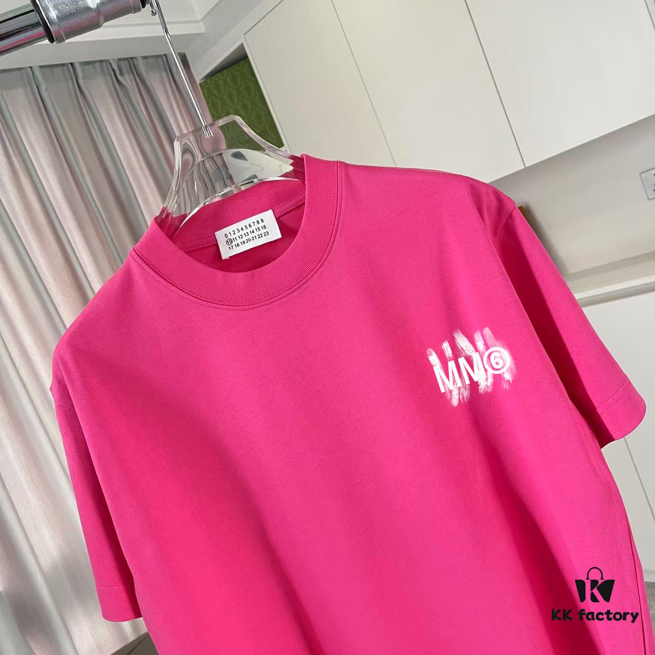 MM6 Maison Margiela 2025 Summer New Arrival Personalized Logo Print Custom 300g Fabric Short Sleeve T-Shirt Unisex