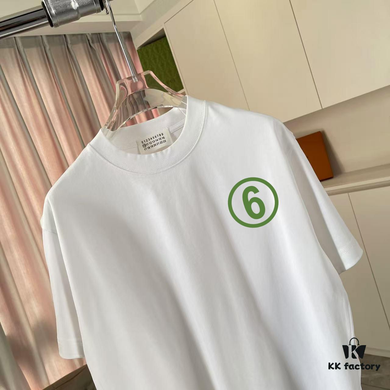 MM6 Maison Margiela 2025 Summer New Arrival Personalized Logo Print Custom 300g Fabric Short Sleeve T-Shirt Unisex