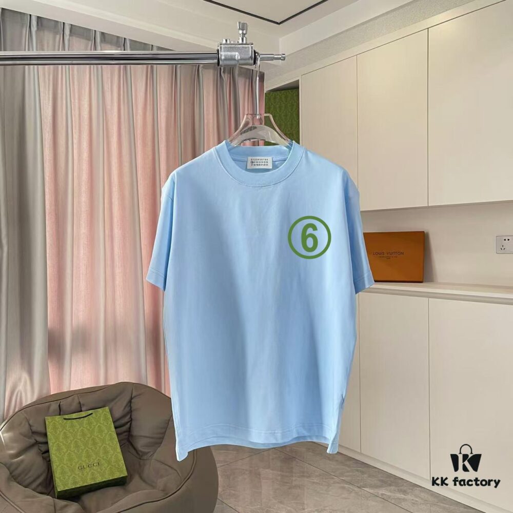 MM6 Maison Margiela 2025 Summer New Arrival Personalized Logo Print Custom 300g Fabric Short Sleeve T-Shirt Unisex