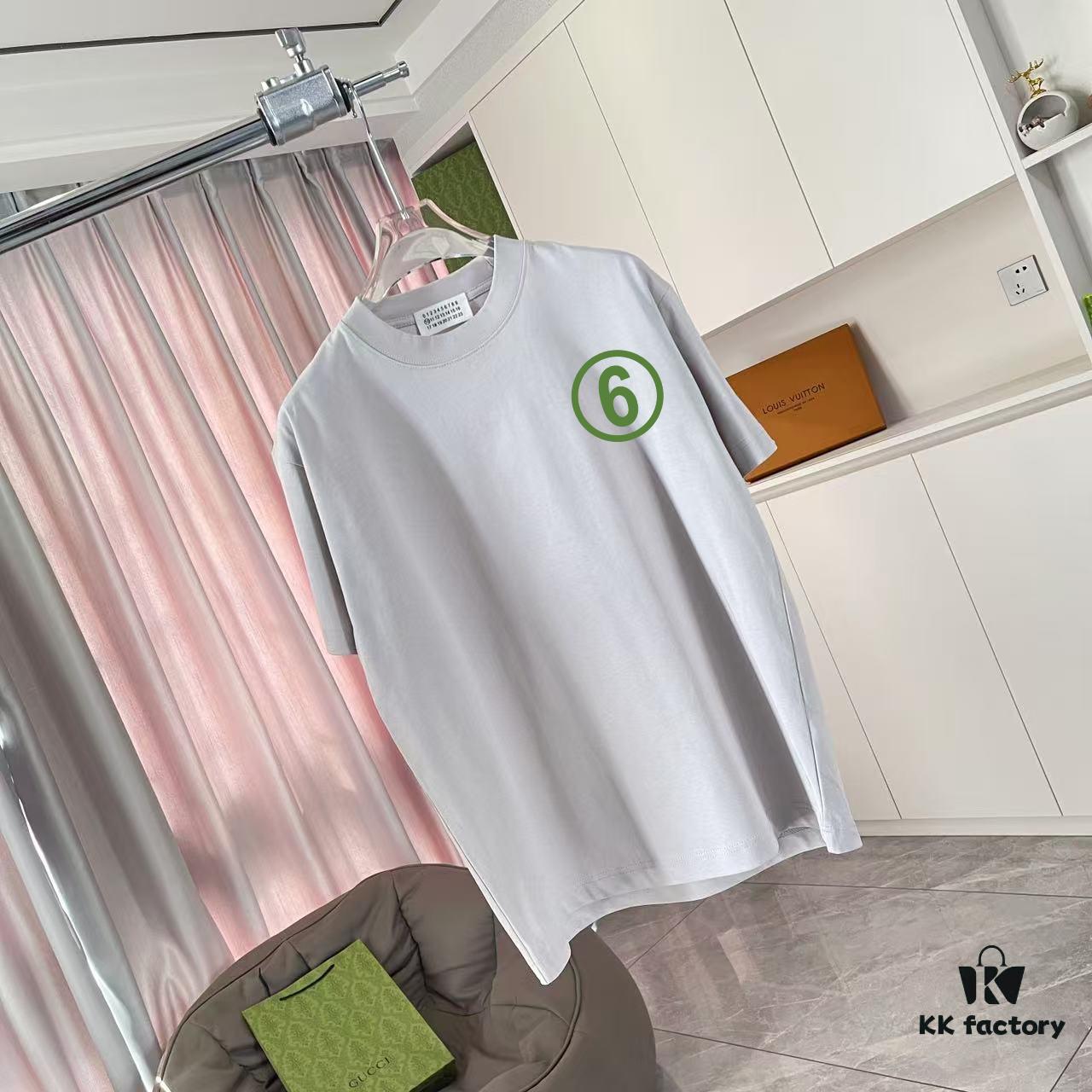 MM6 Maison Margiela 2025 Summer New Arrival Personalized Logo Print Custom 300g Fabric Short Sleeve T-Shirt Unisex