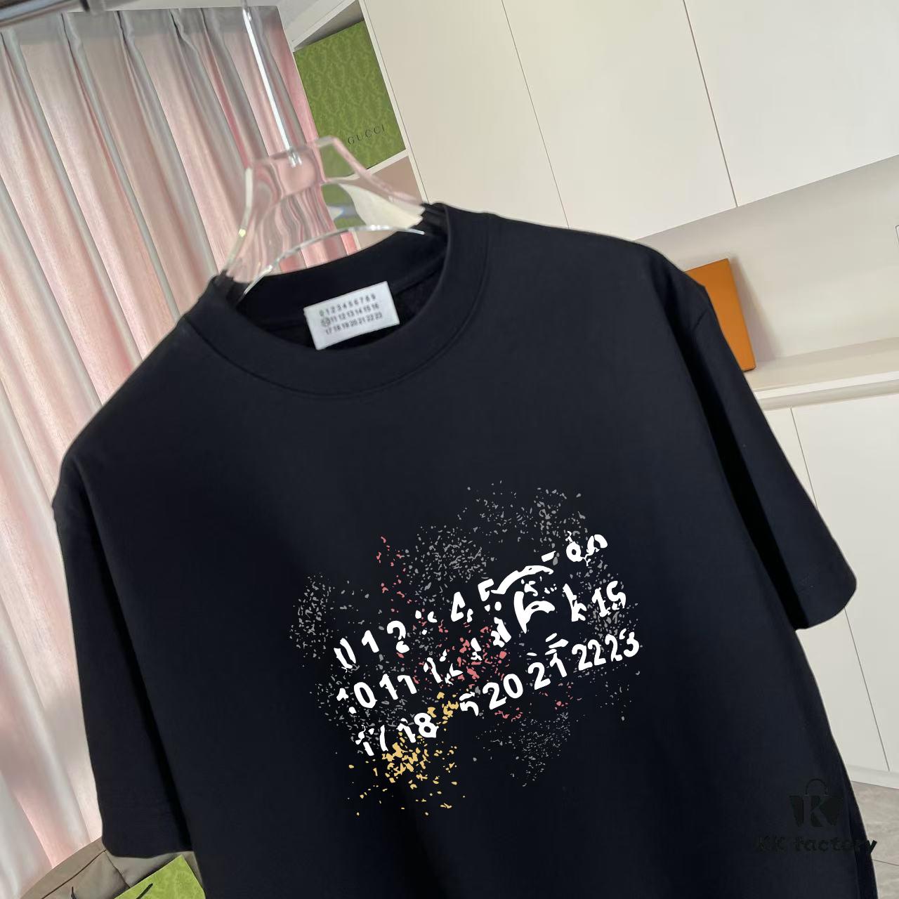 MM6 Maison Margiela 2025 Summer New Arrival Individual Logo Print Custom 300g Fabric Short Sleeve T-Shirt Unisex