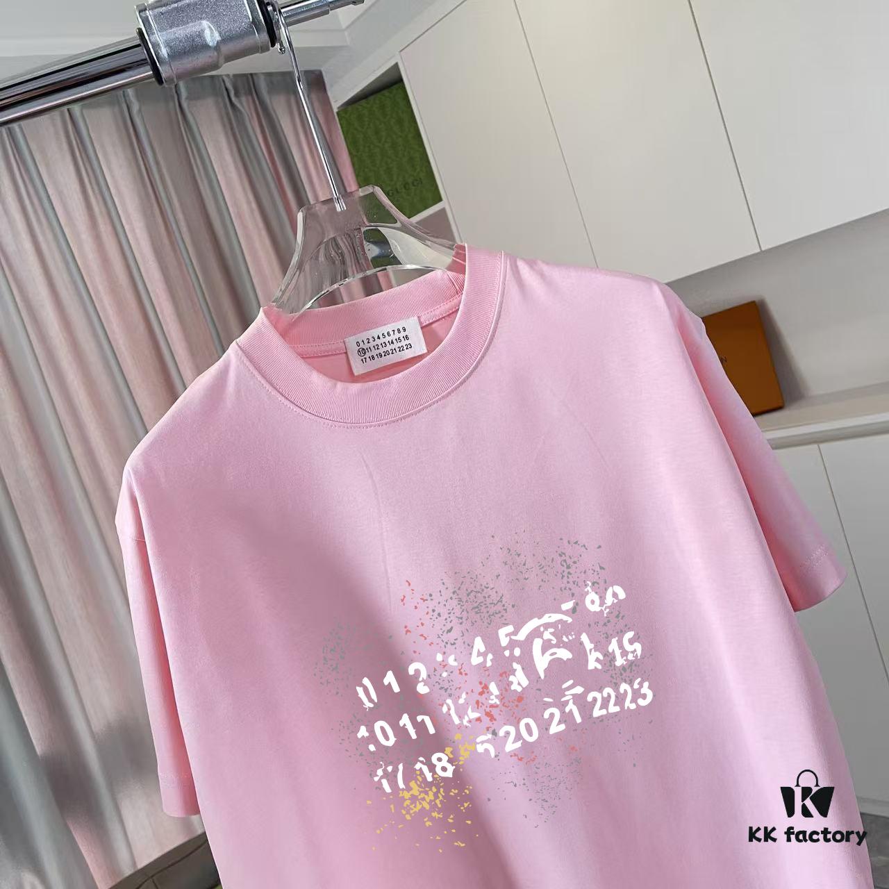 MM6 Maison Margiela 2025 Summer New Arrival Individual Logo Print Short Sleeve T-Shirt Unisex Custom 300g Fabric