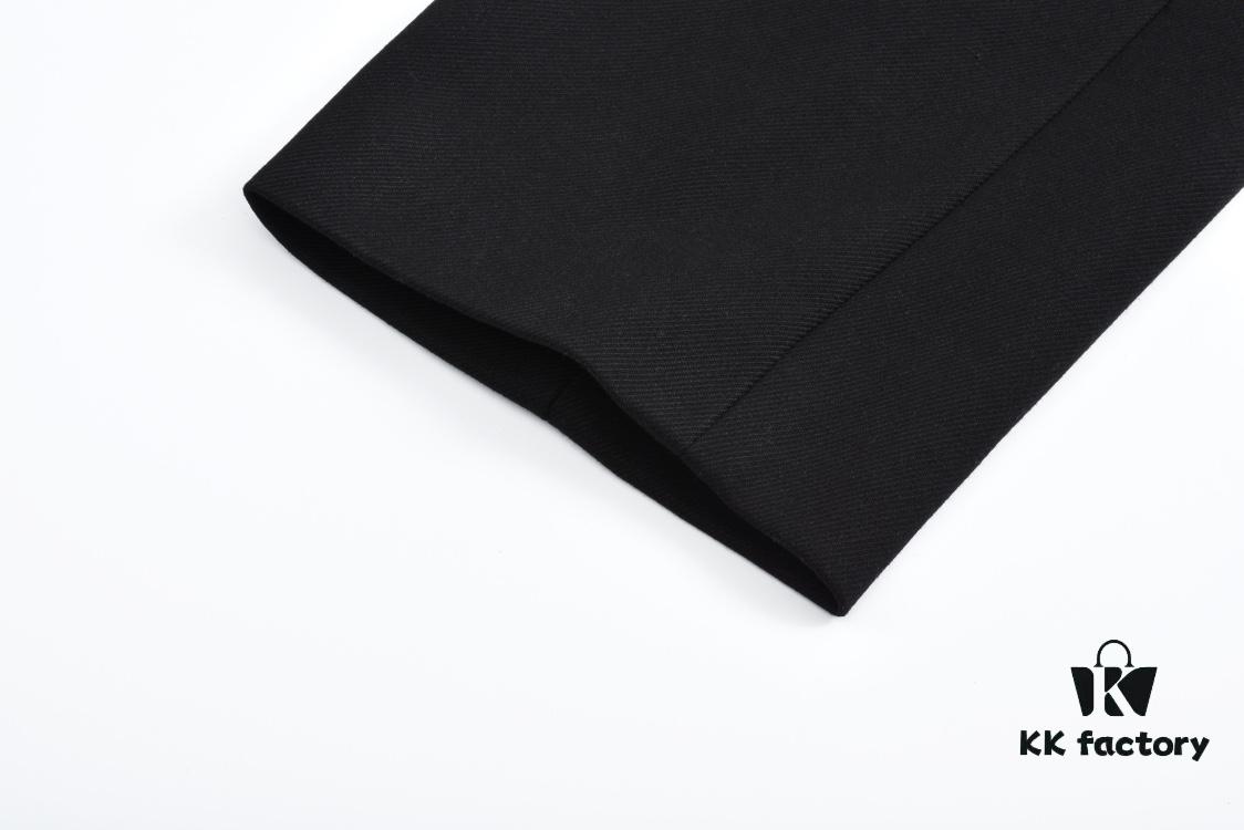 MM6 Maison Margiela Collarless Wool Blazer