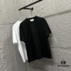 MM6 Maison Margiela 2025 Spring/Summer New Arrival Chest Embroidered Four-Stripe Short-Sleeve T-Shirt Custom Double-Gauze Plain-Woven 100% Cotton 300 Fabric Unisex