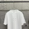 MM6 Maison Margiela 2025 Spring/Summer New Arrival Classic Four-Bar Embroidery Short-Sleeve T-Shirt, Custom Dual-Yarn Plain Weave 300g Pure Cotton Fabric, Unisex Design
