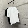 MM6 Maison Margiela 2025 Spring/Summer New Arrival Classic Four-Bar Embroidery Short-Sleeve T-Shirt, Custom Dual-Yarn Plain Weave 300g Pure Cotton Fabric, Unisex Design