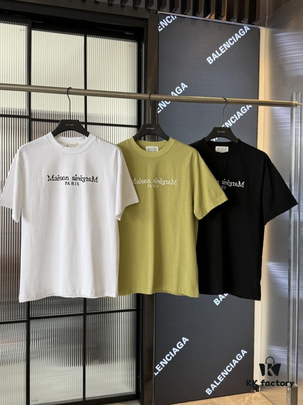 Maison Margiela 25SS Spring/Summer New Arrival Embroidered 300g Short Sleeve T-Shirt (Top Tier Version, Distinguished from Standard Stock)