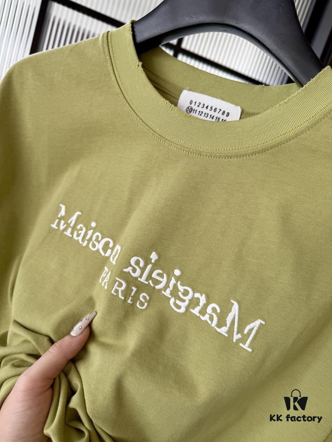 Maison Margiela 25SS Spring/Summer New Arrival Embroidered 300g Short Sleeve T-Shirt (Top Tier Version, Distinguished from Standard Stock)