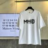 Maison Margiela MM6 Summer Round Neck Short Sleeve T-Shirt (Top Grade Version, Distinguished from Standard Stock)