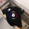 MONCLER Men's Casual Short-Sleeve T-Shirt, 2025 Spring/Summer New Arrival, Premium Logo Craftsmanship, Imported Silk-Cotton Fabric, Stylish and Versatile Design