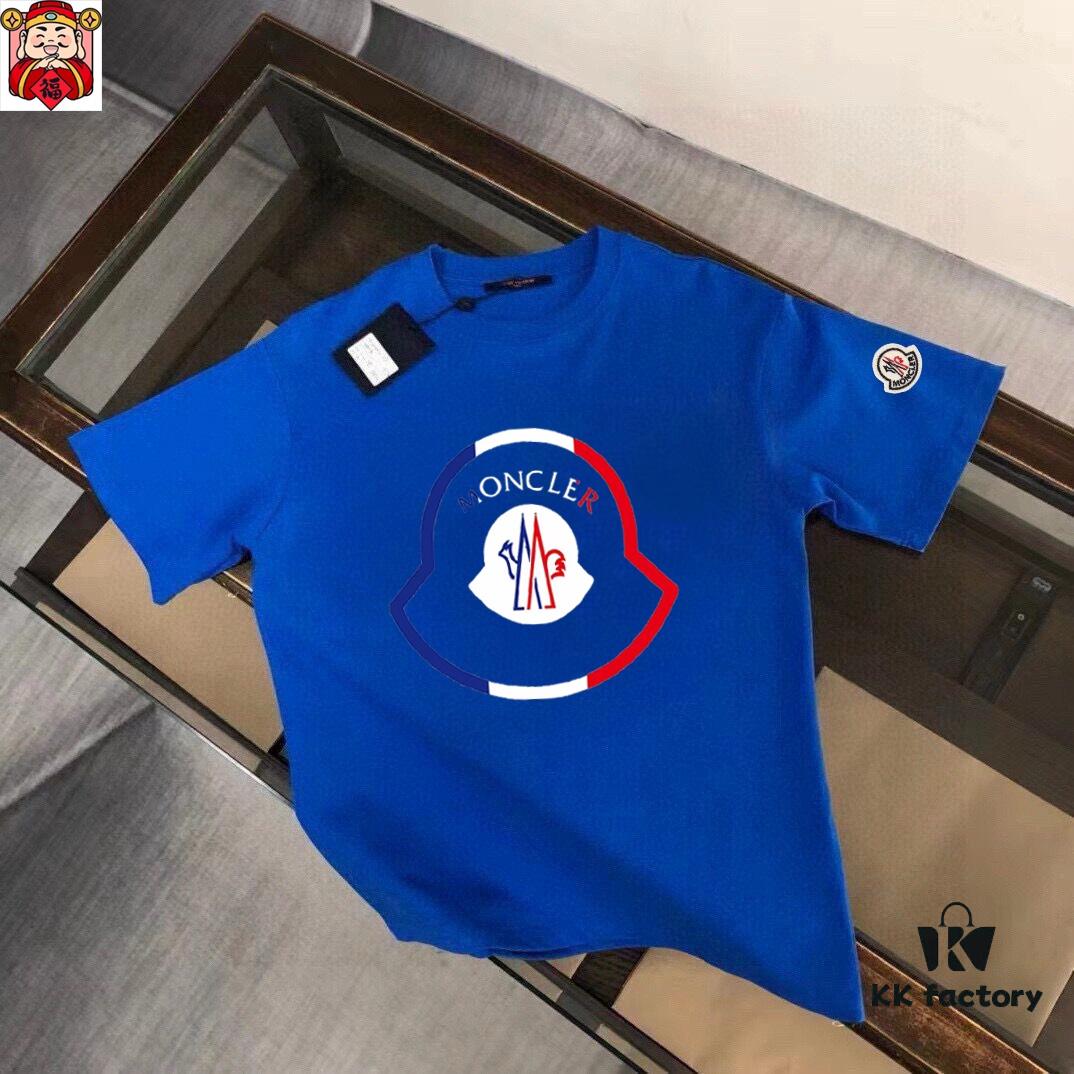 MONCLER Men's Casual Short-Sleeve T-Shirt, 2025 Spring/Summer New Arrival, Premium Logo Craftsmanship, Imported Silk-Cotton Fabric, Stylish and Versatile Design