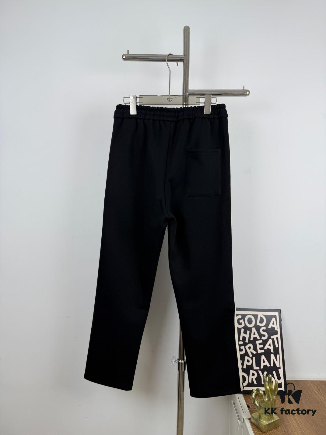 New Arrival Moncler Logo Striped Drawstring Straight Leg Sweatpants