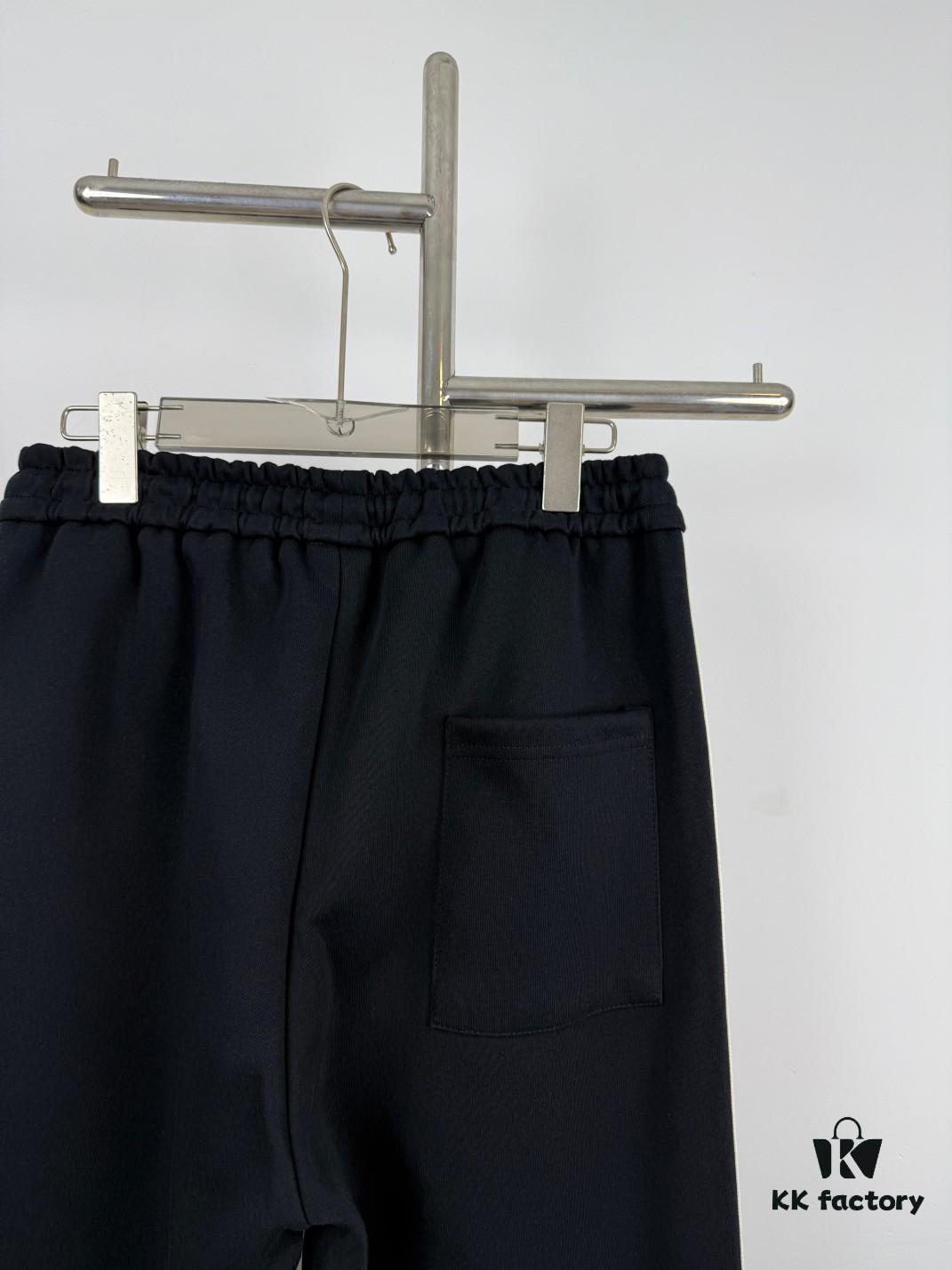 New Arrival Moncler Logo Striped Drawstring Straight Leg Sweatpants